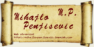 Mihajlo Penjišević vizit kartica